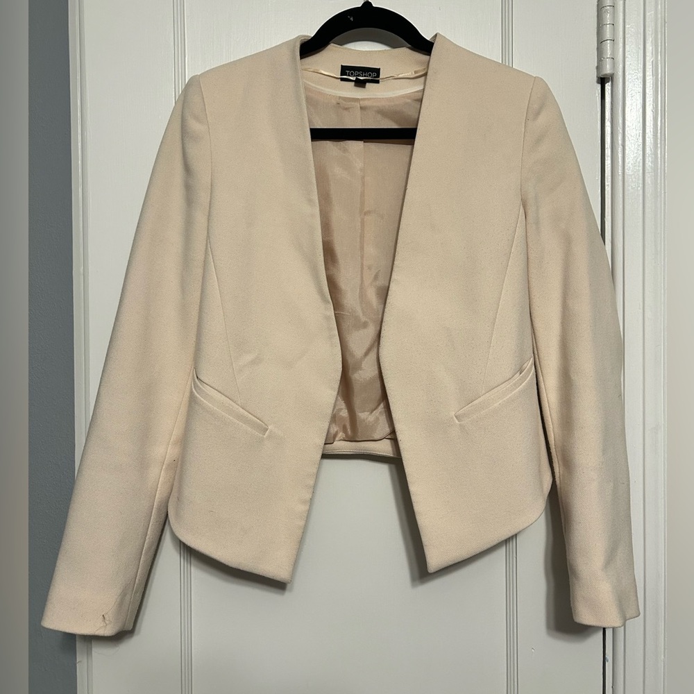 Top shop cream blazer